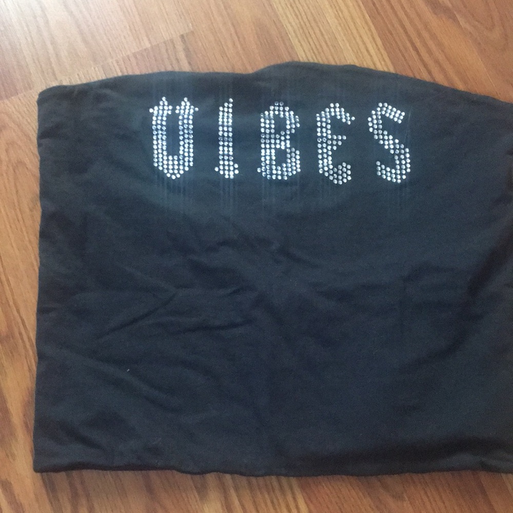 Vibes Crop Top Sparkle Bling